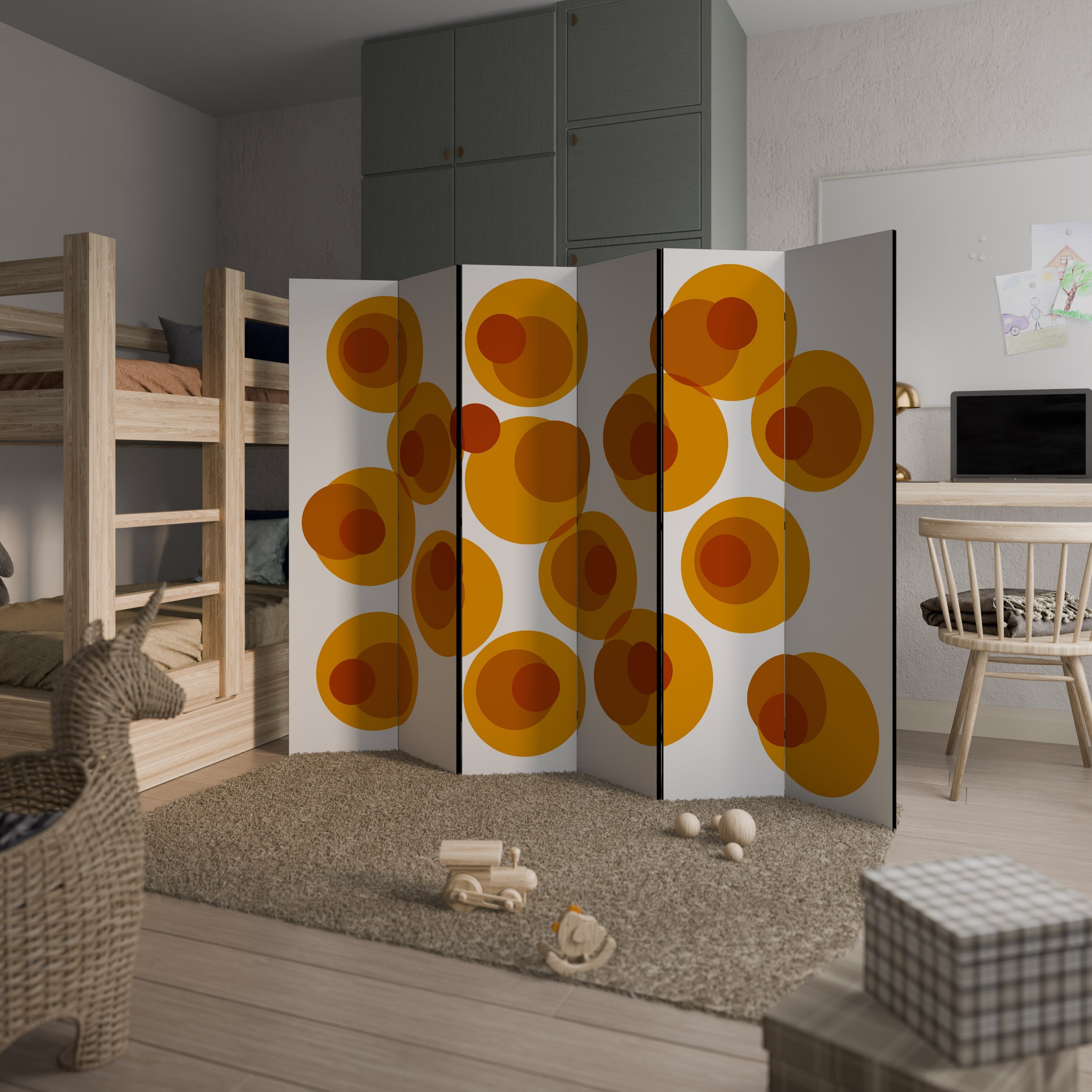 CONFIGURATION LOSS Decorative 6-Panel Room Divider