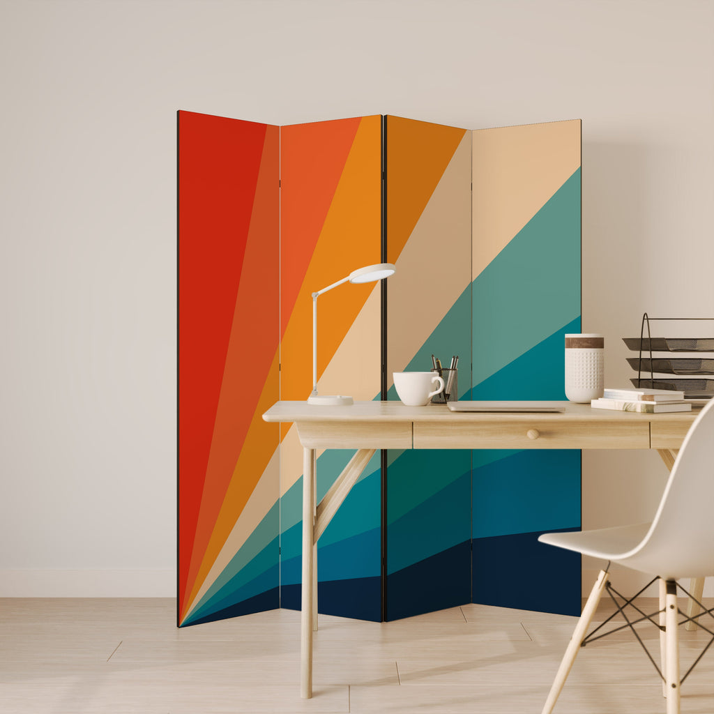 PRISM CONCUSSION Decorative 4-Panel Room Divider