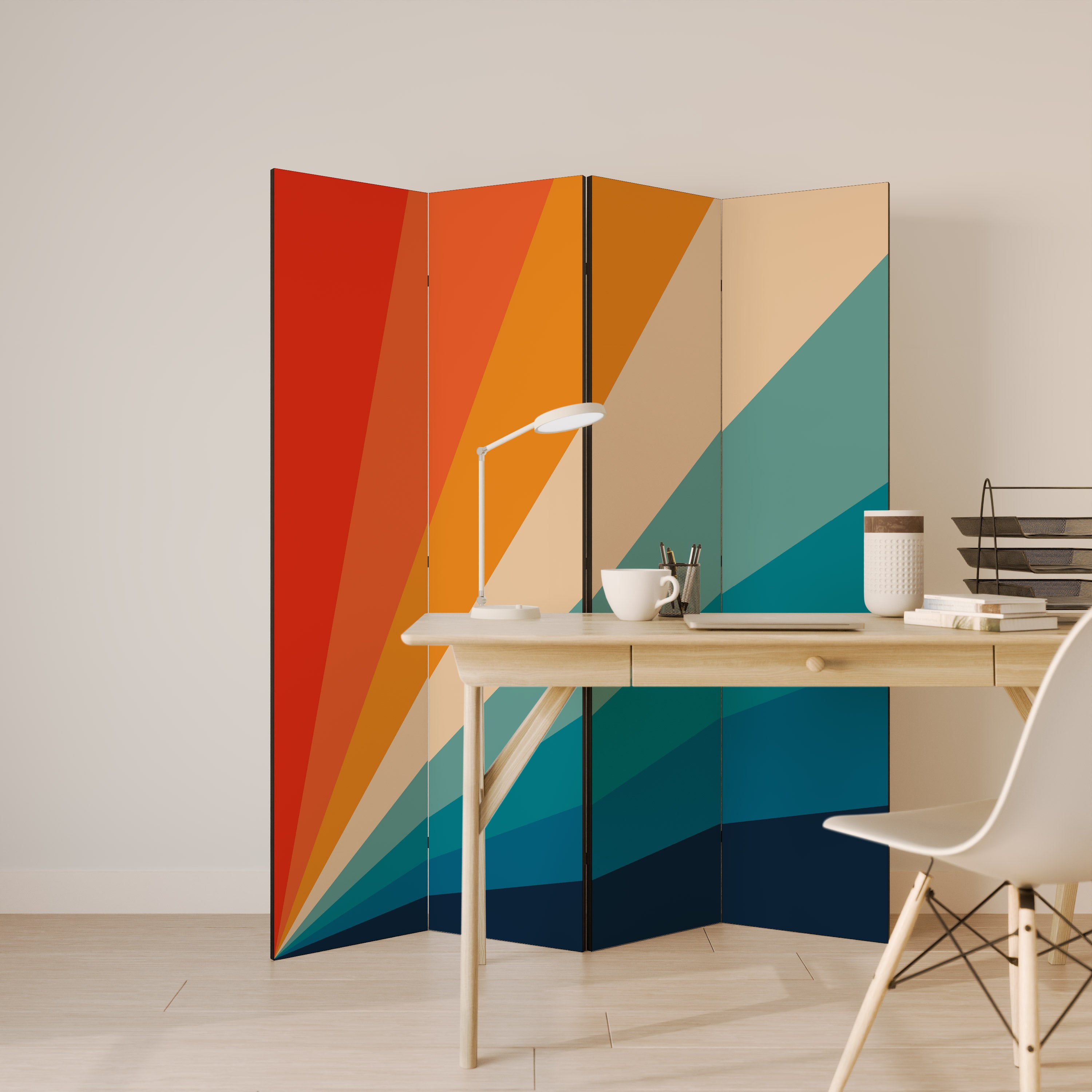 PRISM CONCUSSION Decorative 4-Panel Room Divider