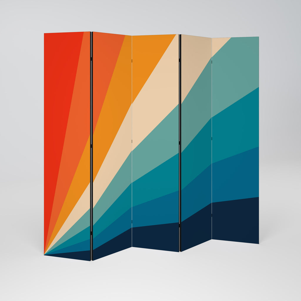 PRISM CONCUSSION Decorative 5-Panel Room Divider