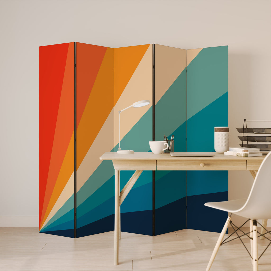 PRISM CONCUSSION Decorative 5-Panel Room Divider