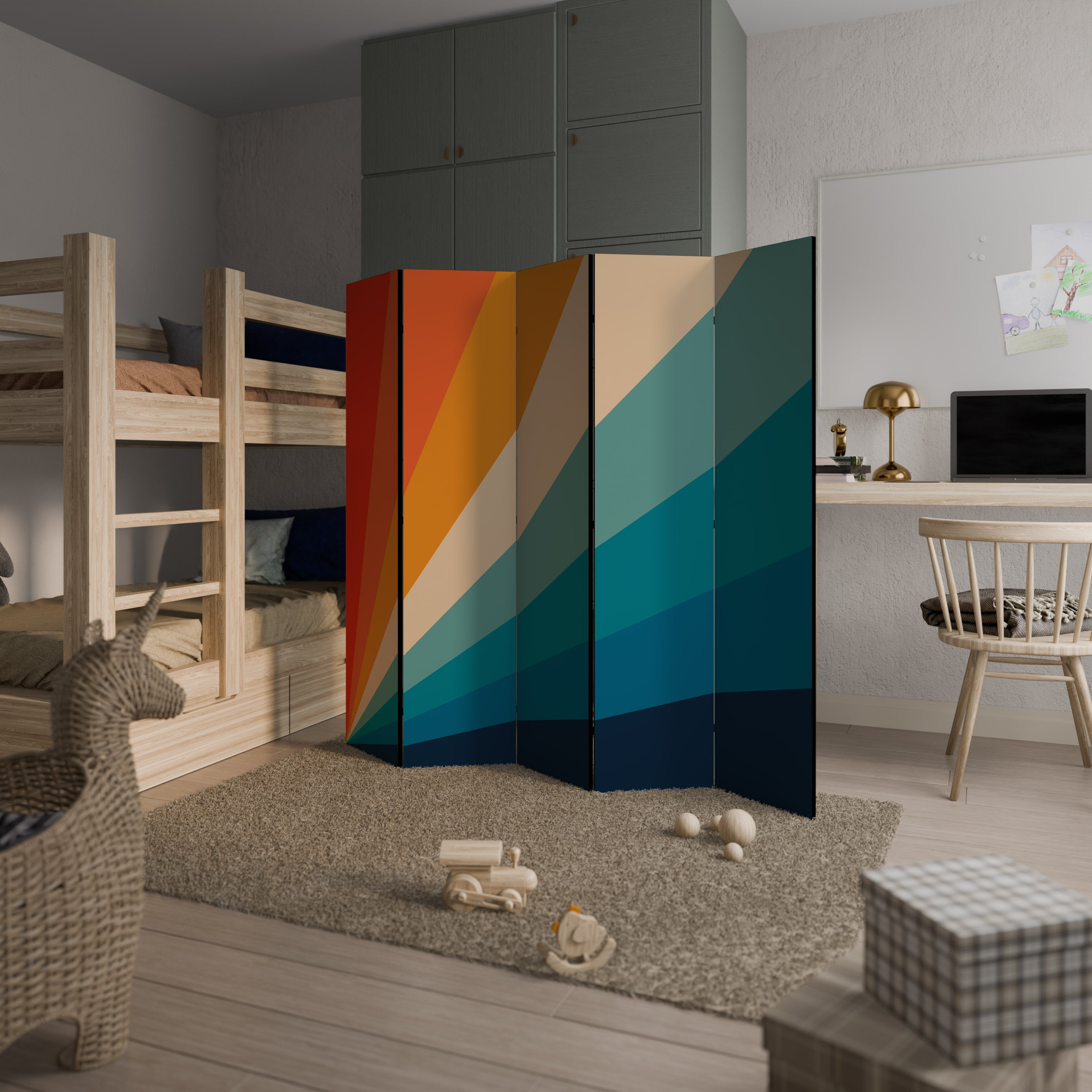 PRISM CONCUSSION 5-Panel Room Divider