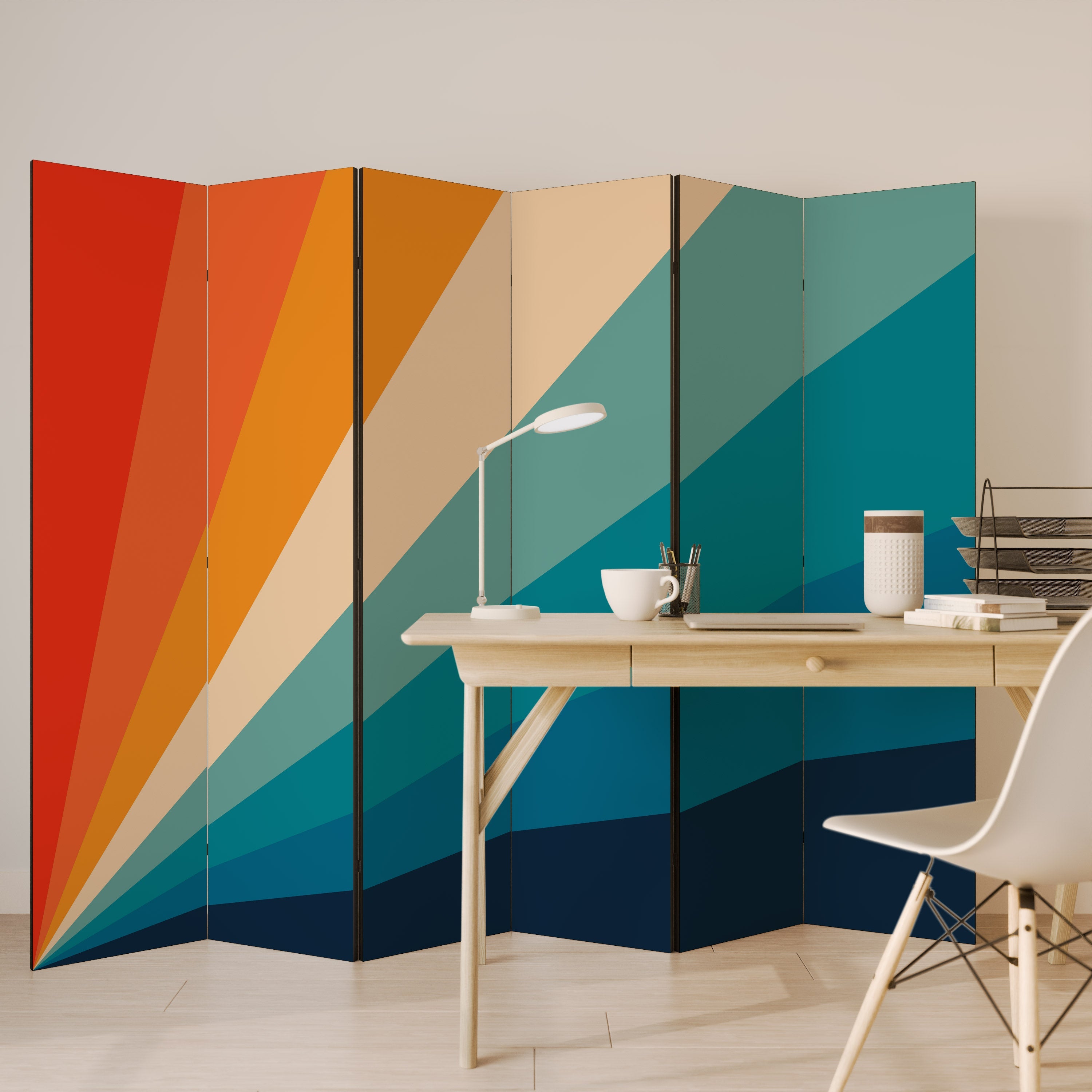 PRISM CONCUSSION Decorative 6-Panel Room Divider