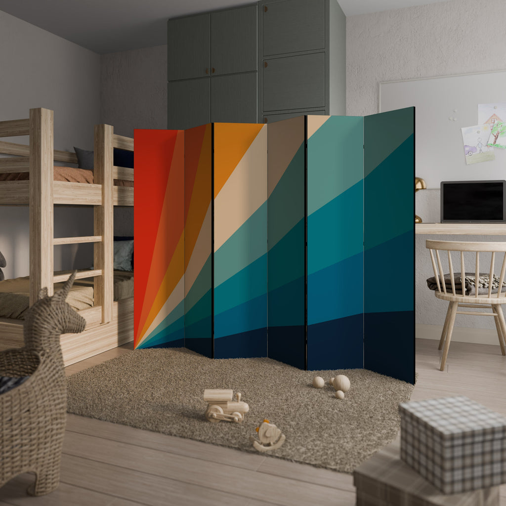 PRISM CONCUSSION Decorative 6-Panel Room Divider