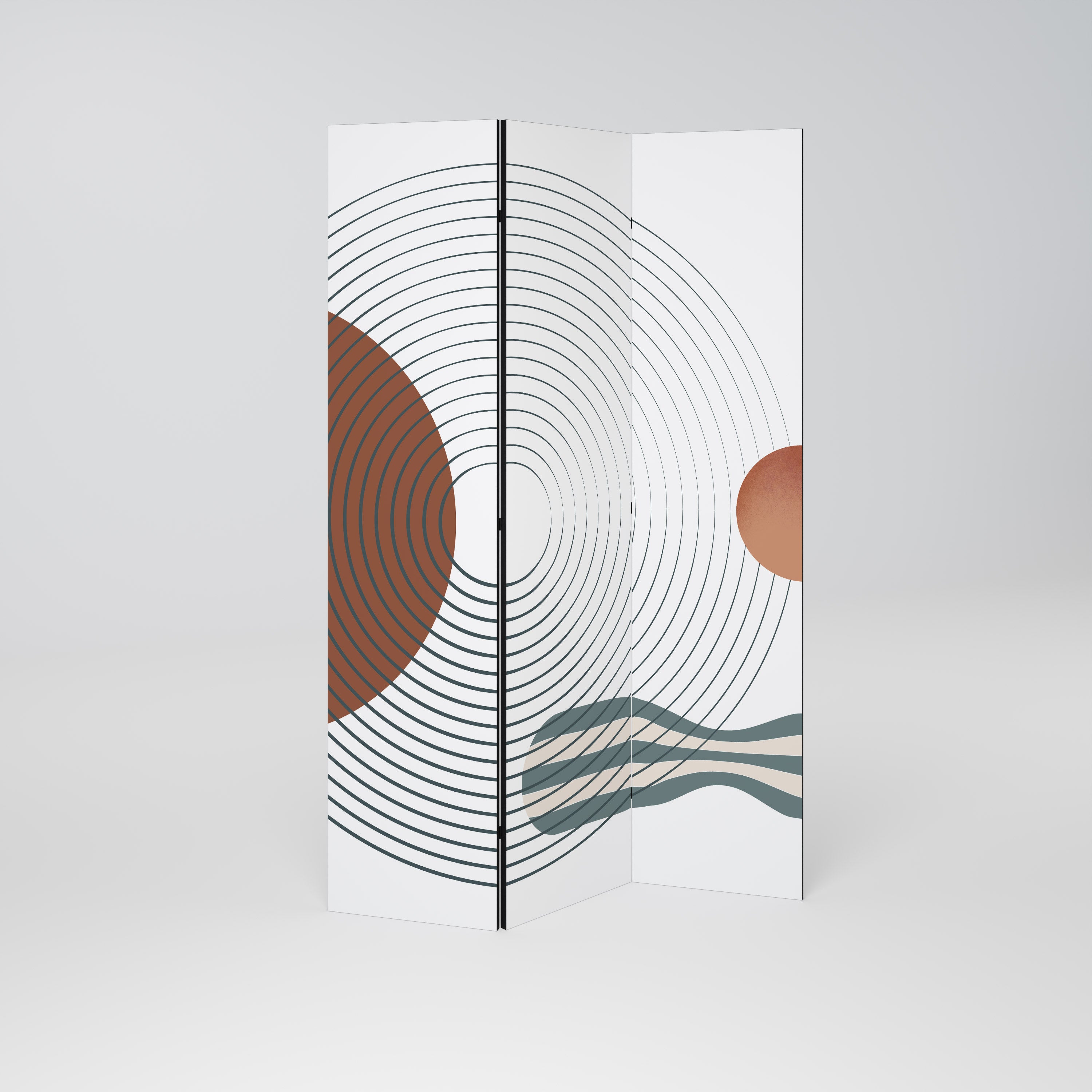 QUIET SNAPSHOT 3-Panel Room Divider