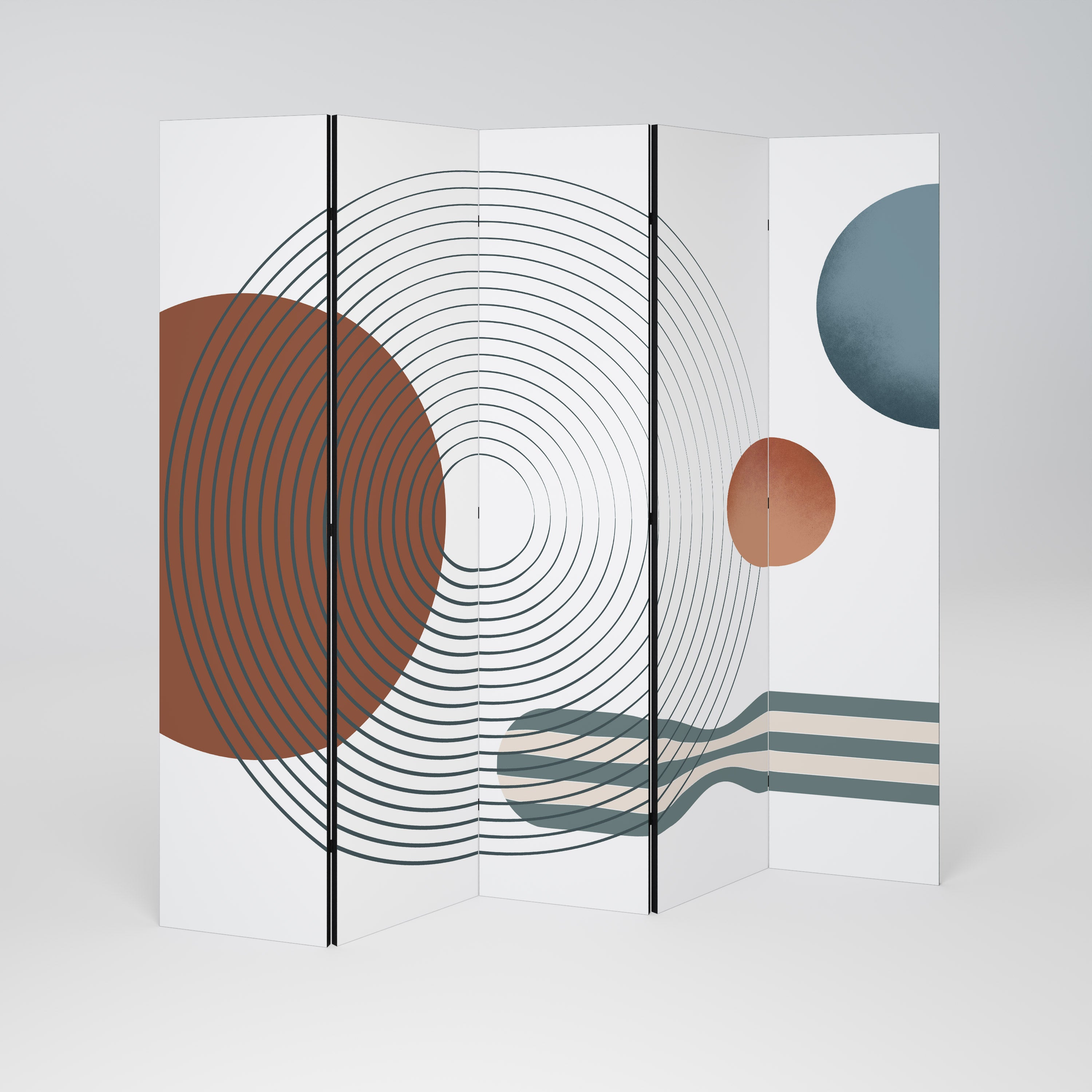 QUIET SNAPSHOT 5-Panel Room Divider