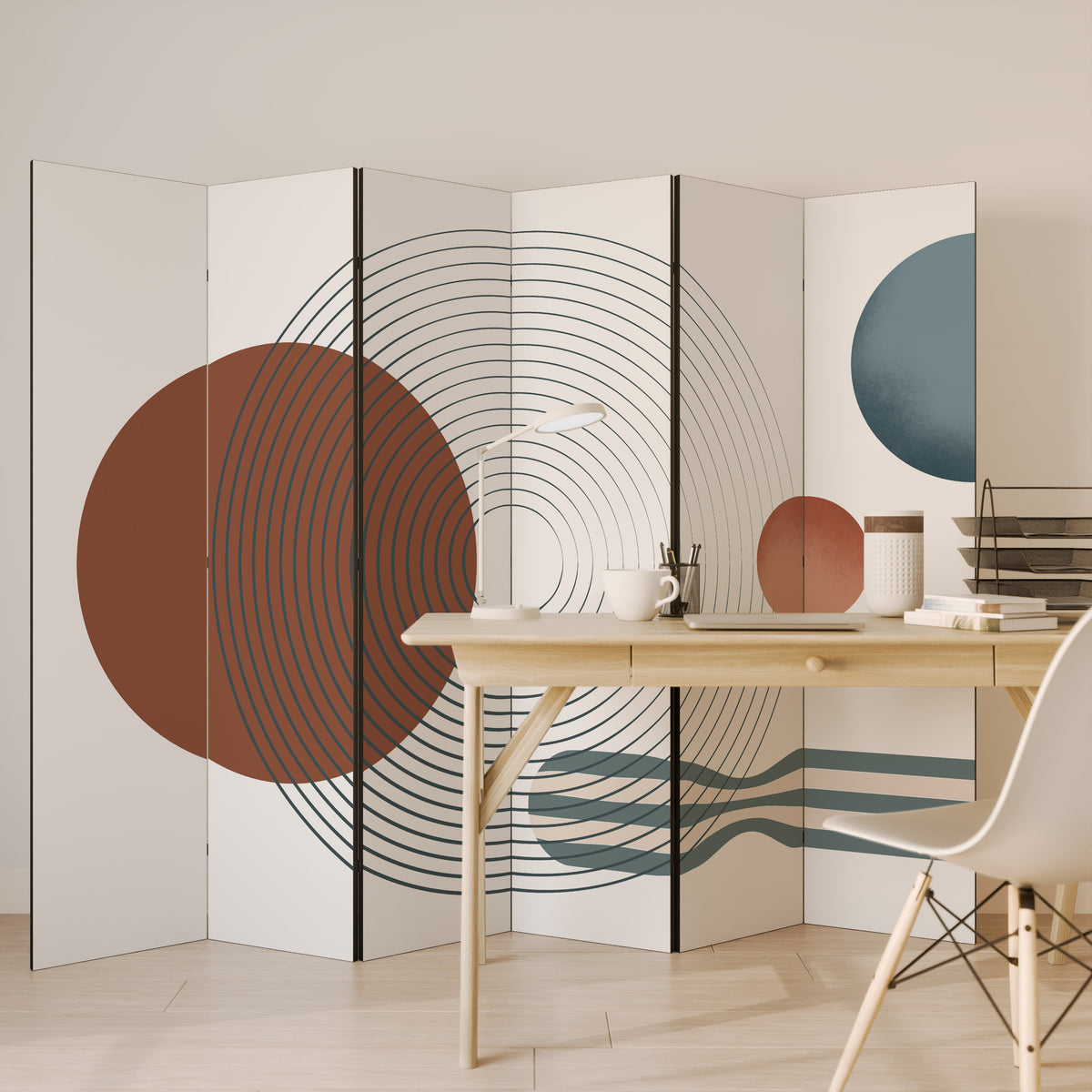 QUIET SNAPSHOT 6-Panel Room Divider