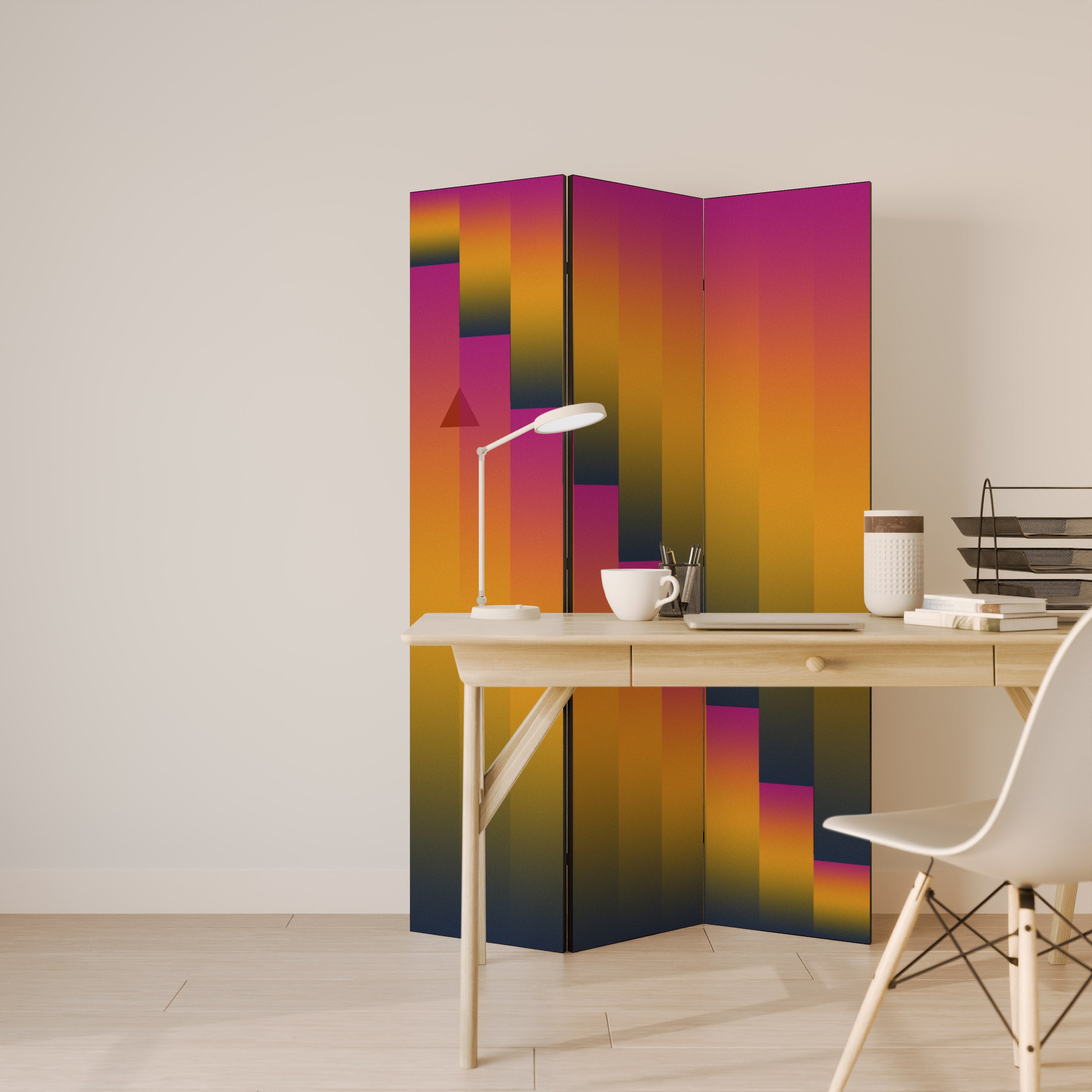 GOLDEN FADE 3-Panel Room Divider