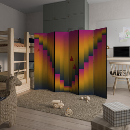 GOLDEN FADE 6-Panel Room Divider