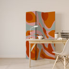 FLOATING BURN 3-Panel Room Divider