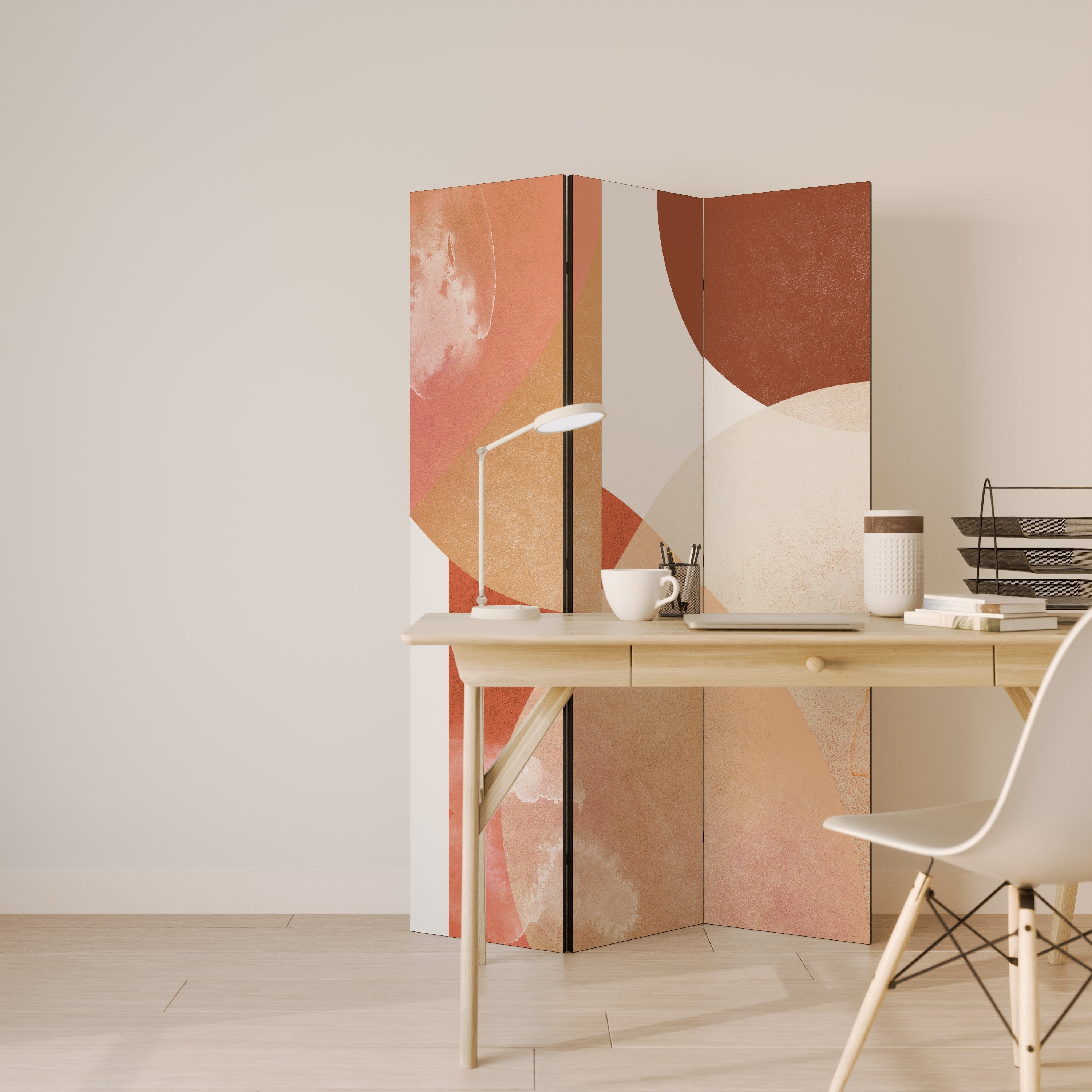 LEVITATING HOURS Decorative 3-Panel Room Divider