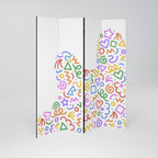 SHAPE EXCITEMENT 4-Panel Room Divider