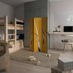 BIRCH ABSTRACT 3-Panel Room Divider