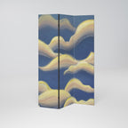 CLOUD RUFFLE 3-Panel Room Divider
