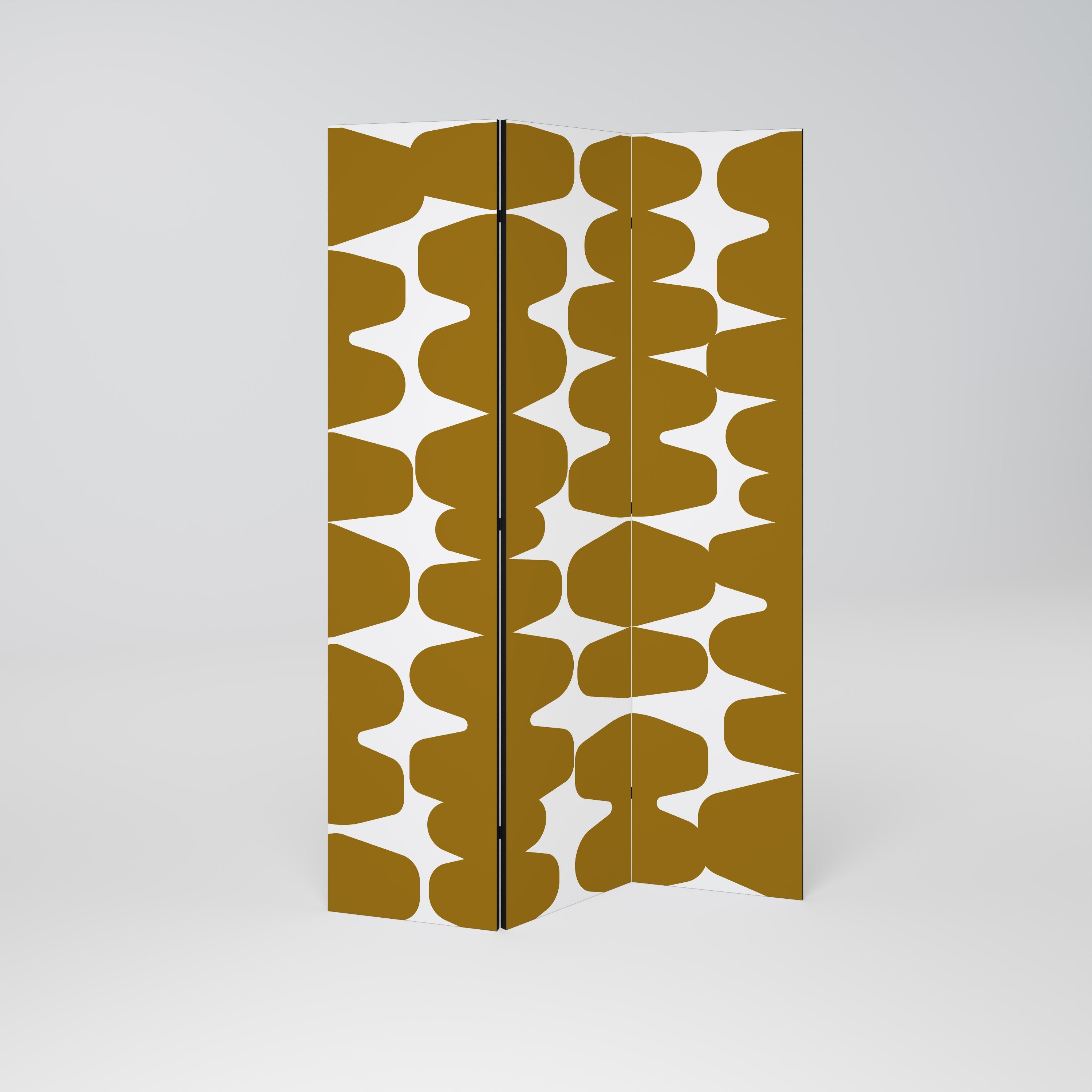 MOLTEN ECHOES Decorative 3-Panel Room Divider