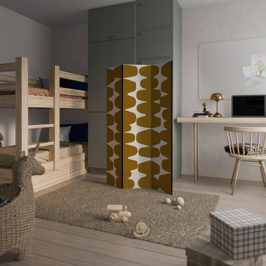 MOLTEN ECHOES Decorative 3-Panel Room Divider