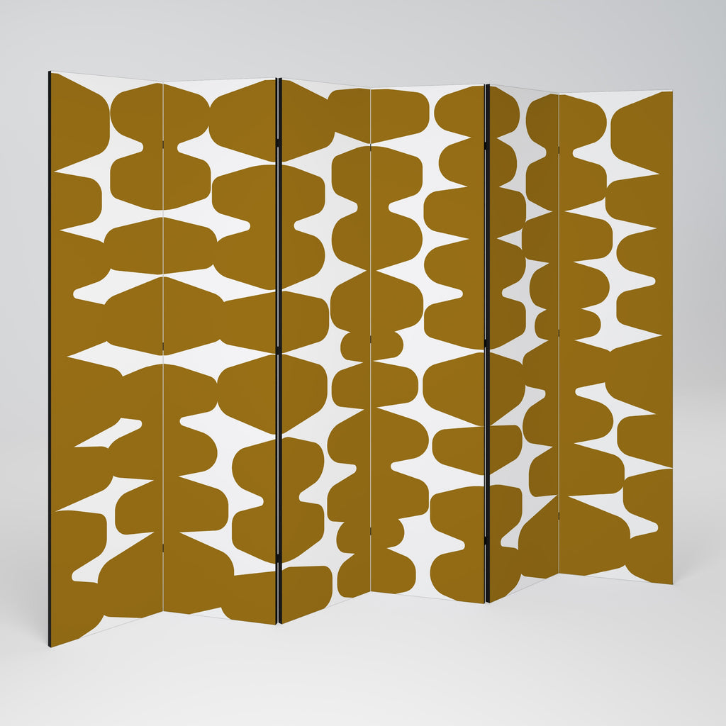 MOLTEN ECHOES Decorative 6-Panel Room Divider