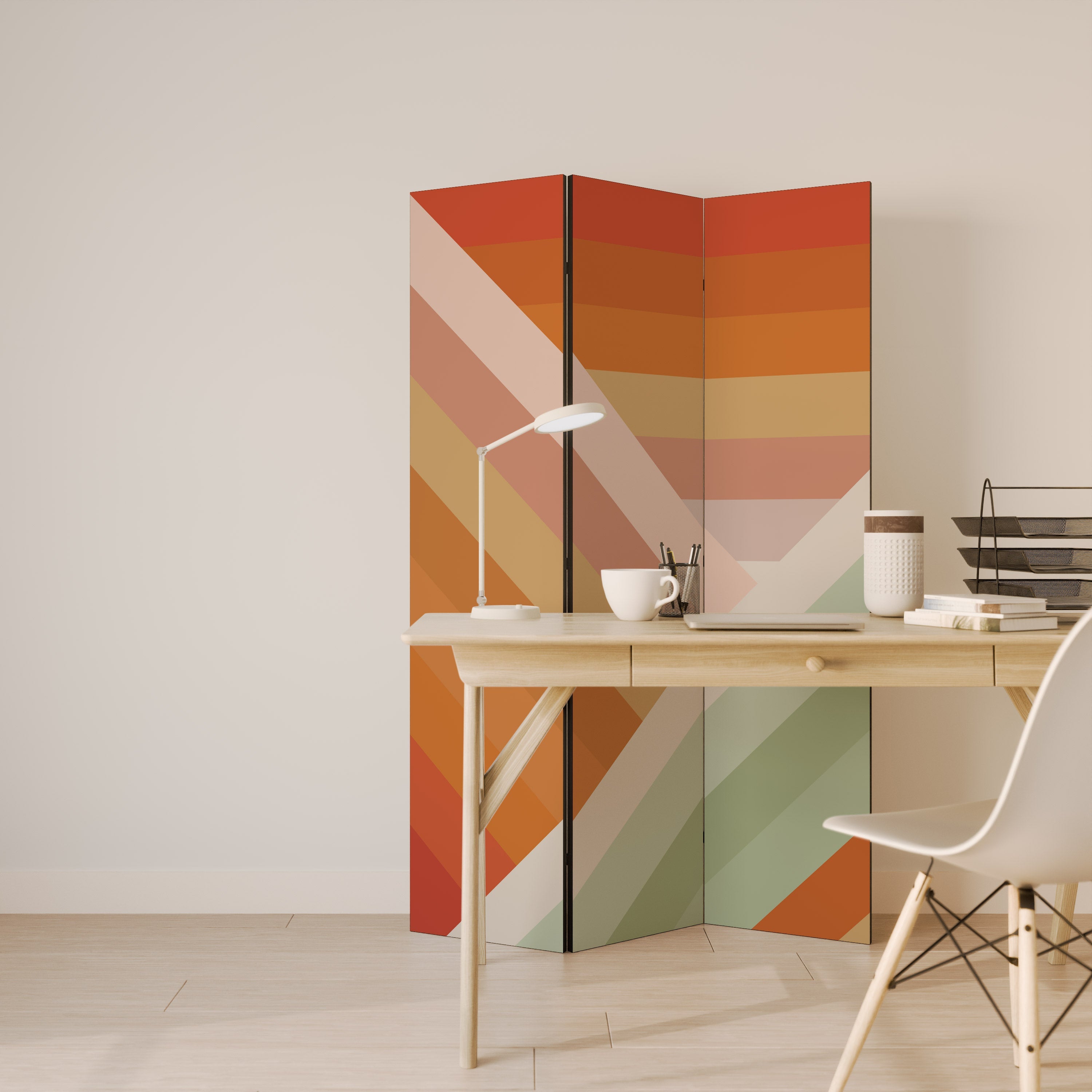 GRADIENT PICKS Decorative 3-Panel Room Divider