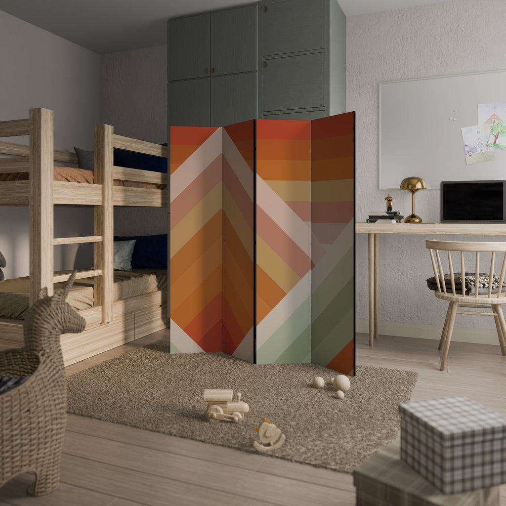 GRADIENT PICKS Decorative 4-Panel Room Divider
