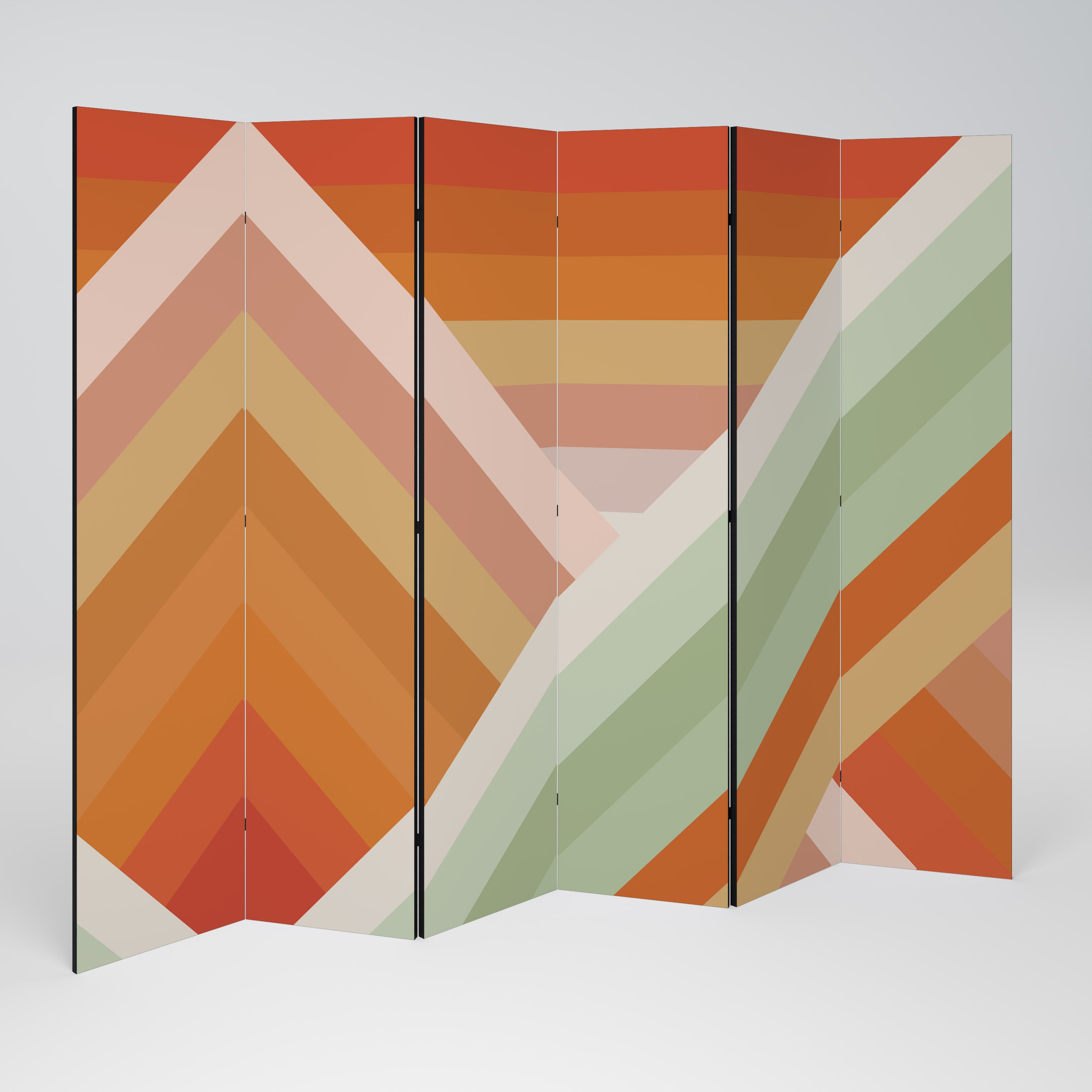 GRADIENT PICKS Decorative 6-Panel Room Divider