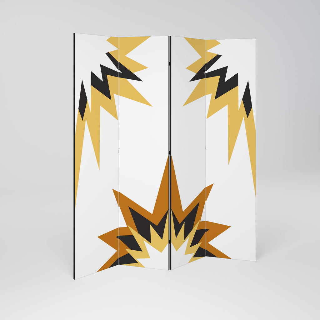 EXPLOSIVE HARMONY 4-Panel Room Divider