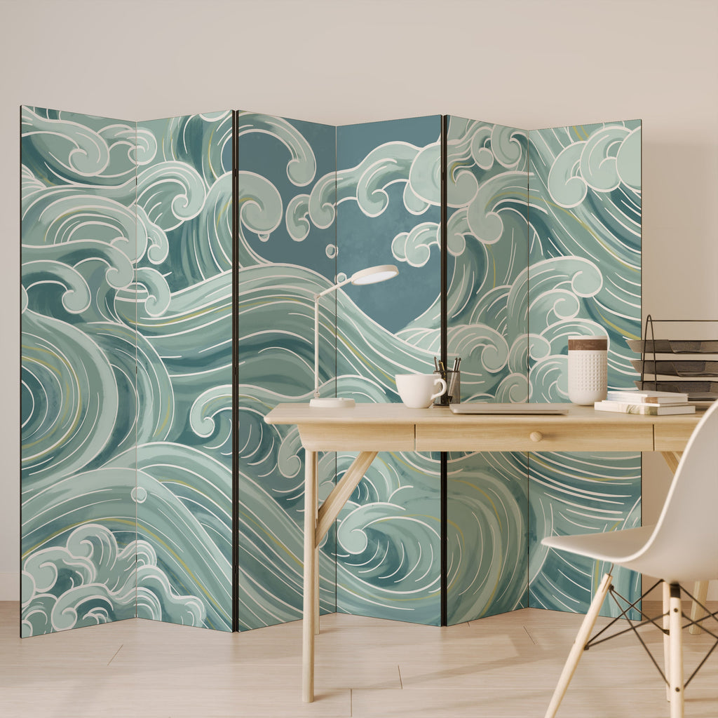 Paravent décoratif à 6 panneaux ASIAN SWAY