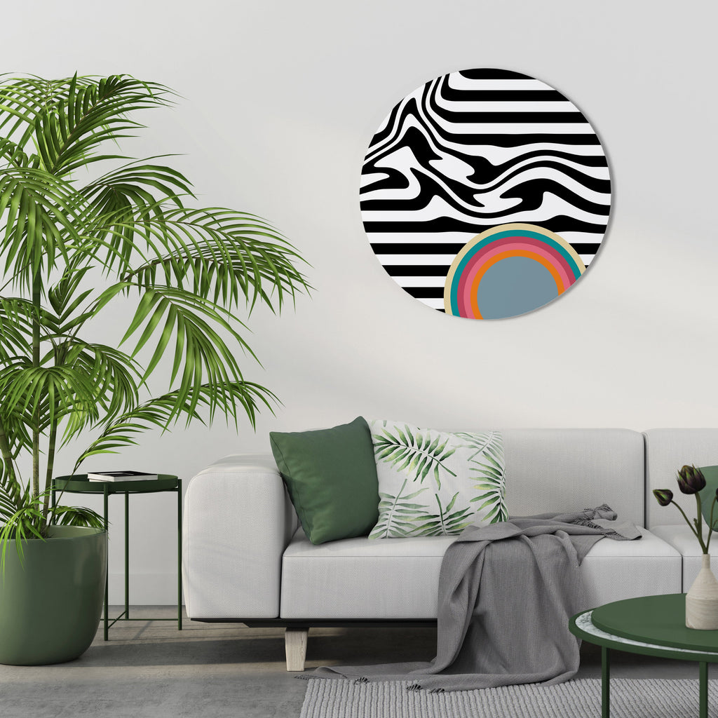 SPECTRA SHOWCASE Art mural rond