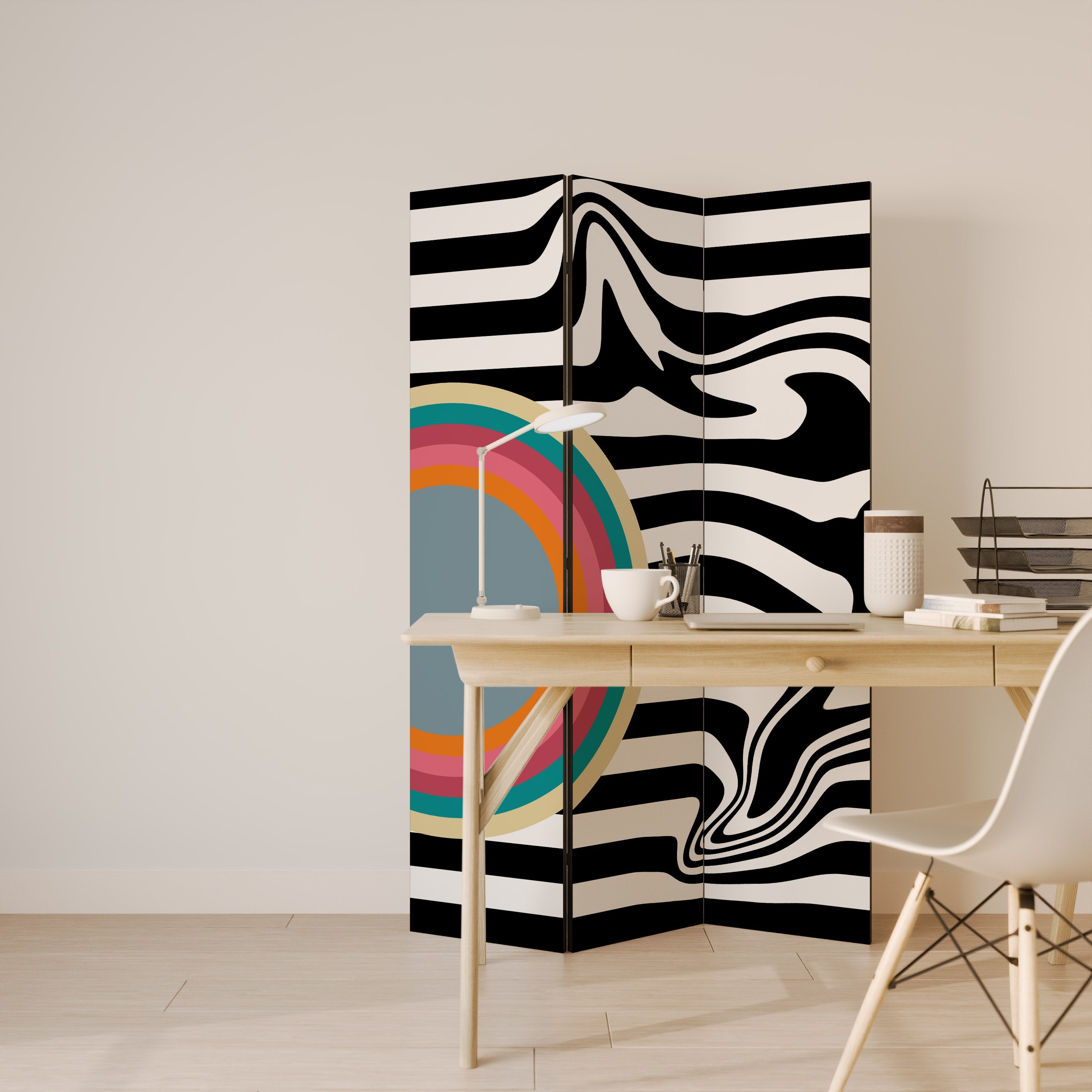 SPECTRA SHOWCASE Decorative 3-Panel Room Divider