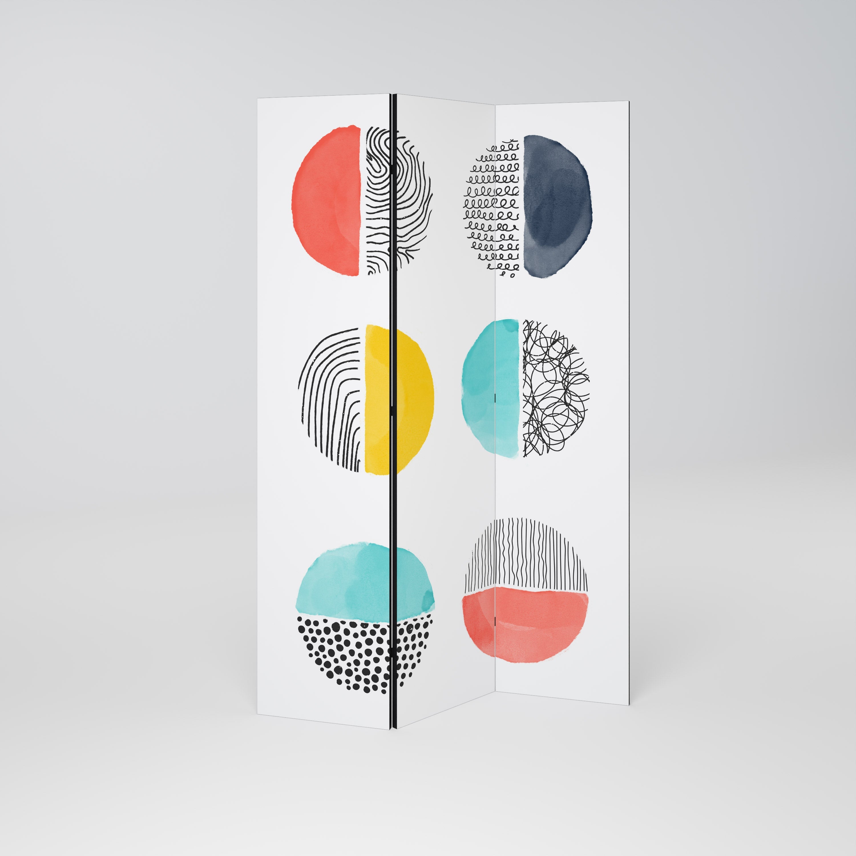 SHAPESHIFT TREASURES Decorative 3-Panel Room Divider