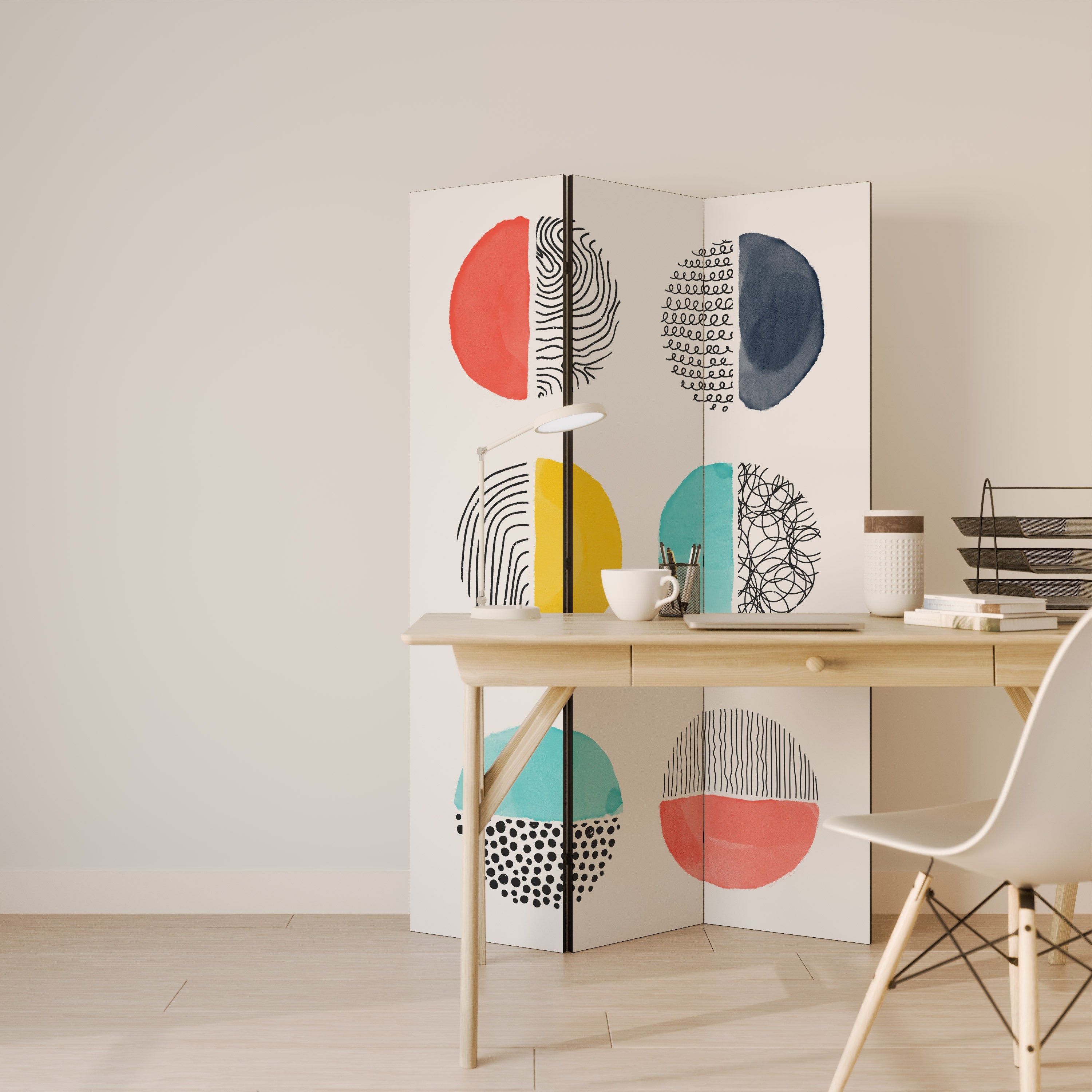 SHAPESHIFT TREASURES Decorative 3-Panel Room Divider