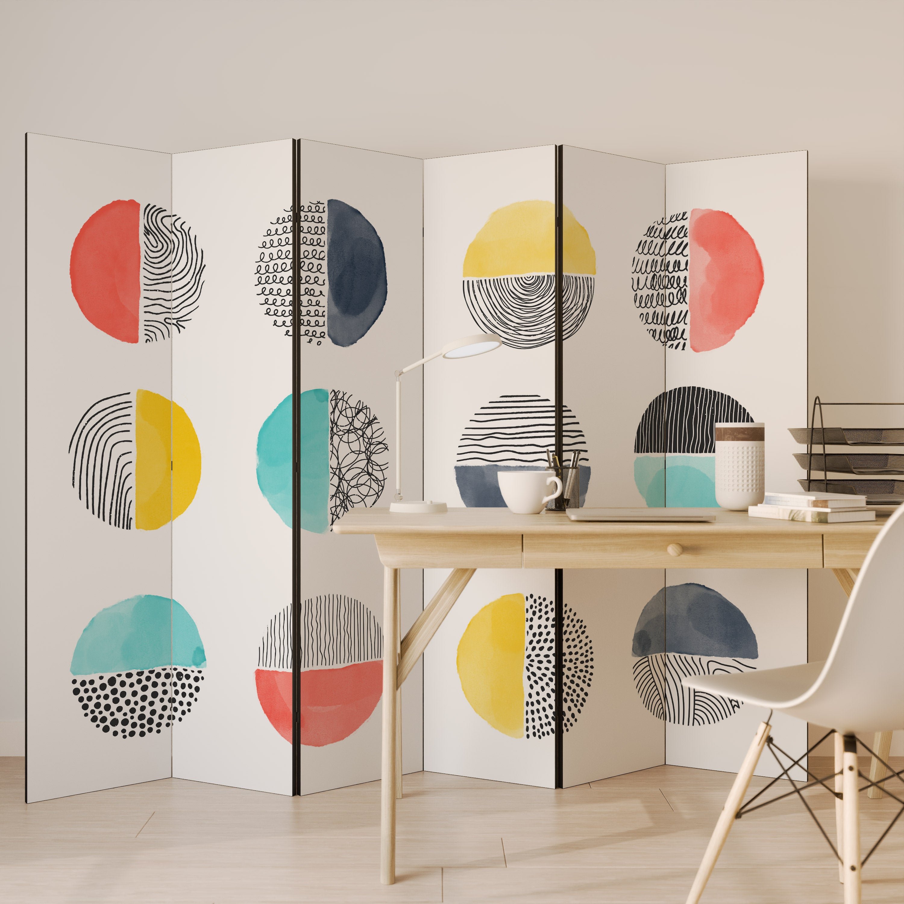 SHAPESHIFT TREASURES 6-Panel Room Divider