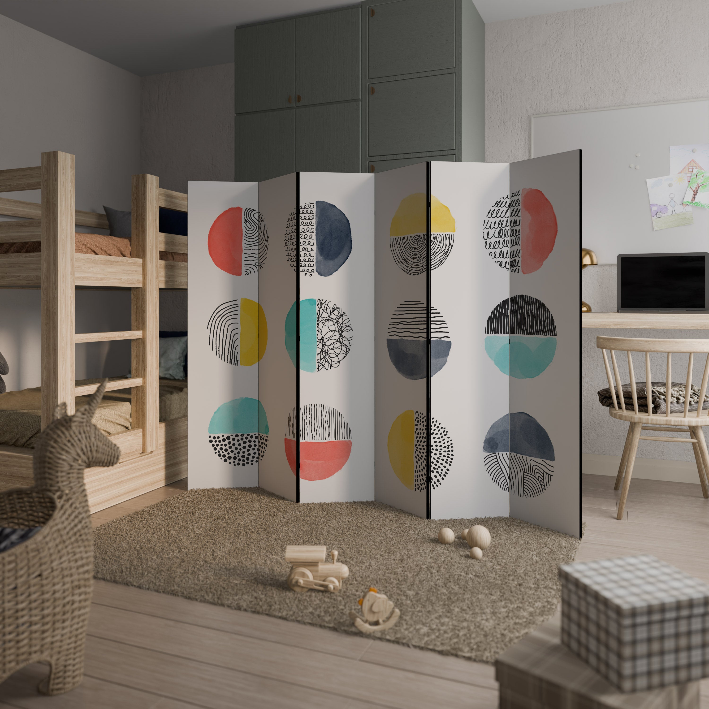 SHAPESHIFT TREASURES 6-Panel Room Divider