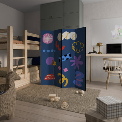 DREAMY HUMOR 4-Panel Room Divider