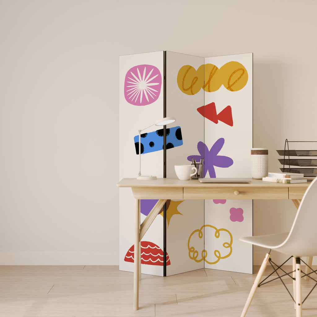 DREAMY MOOD Decorative 3-Panel Room Divider