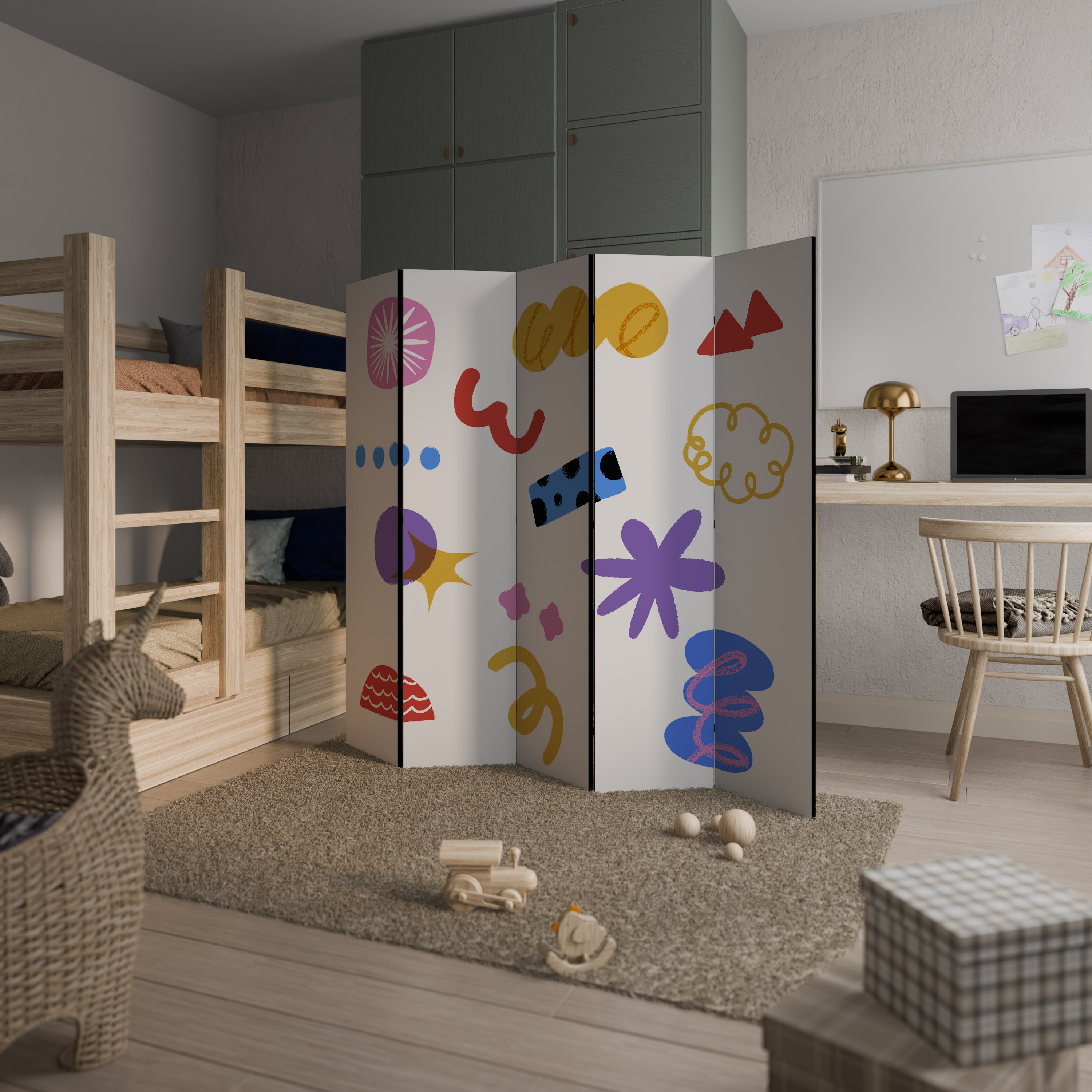 DREAMY MOOD 5-Panel Room Divider