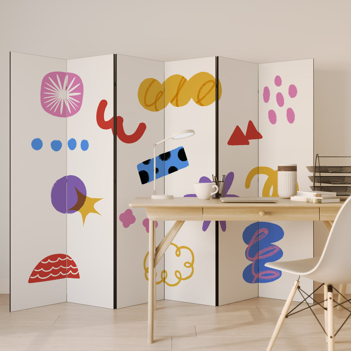 DREAMY MOOD 6-Panel Room Divider