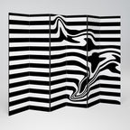 POLYLINE FUZZY 6-Panel Room Divider