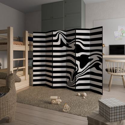 POLYLINE FUZZY 6-Panel Room Divider