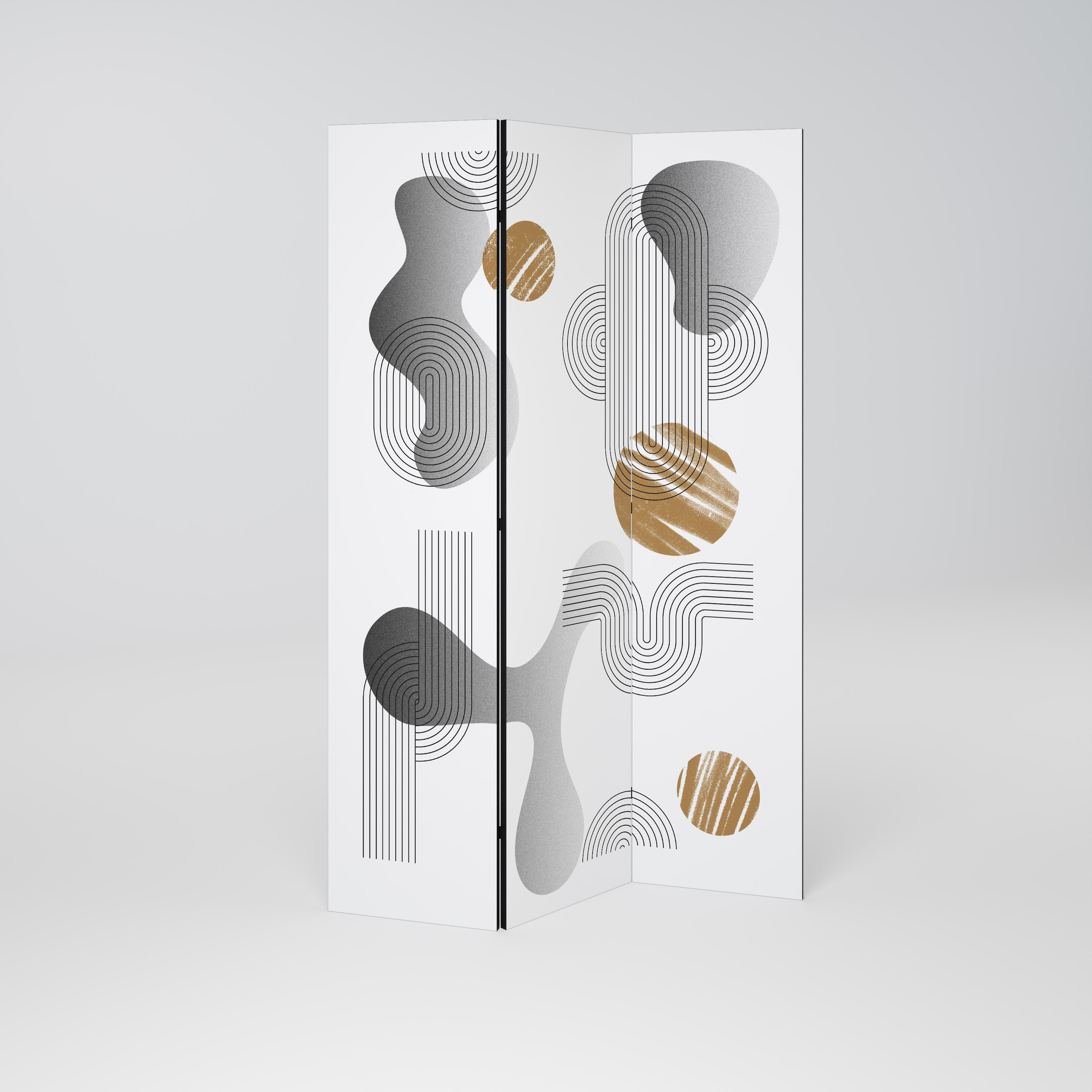 CLEAR CREATIONS Decorative 3-Panel Room Divider