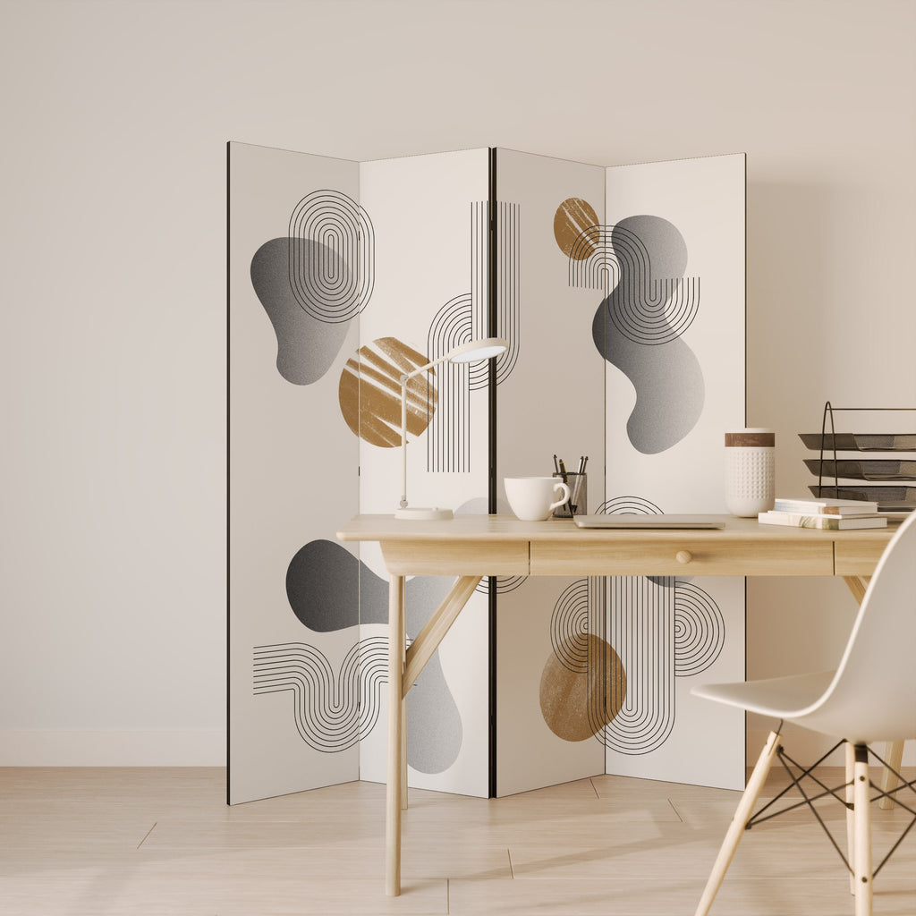 CLEAR CREATIONS Decorative 4-Panel Room Divider