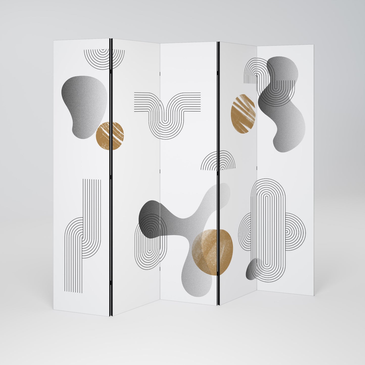 CLEAR CREATIONS 5-Panel Room Divider