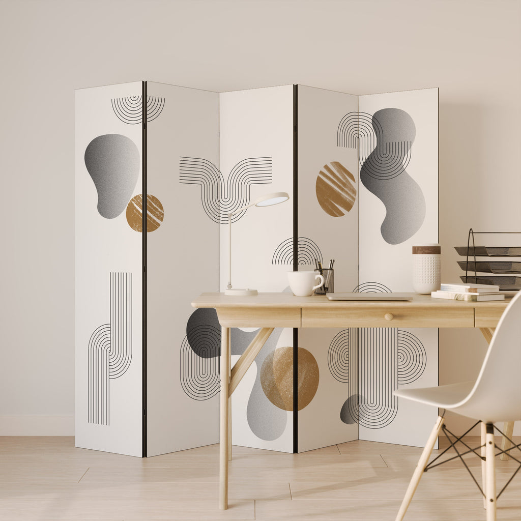 CLEAR CREATIONS Decorative 5-Panel Room Divider