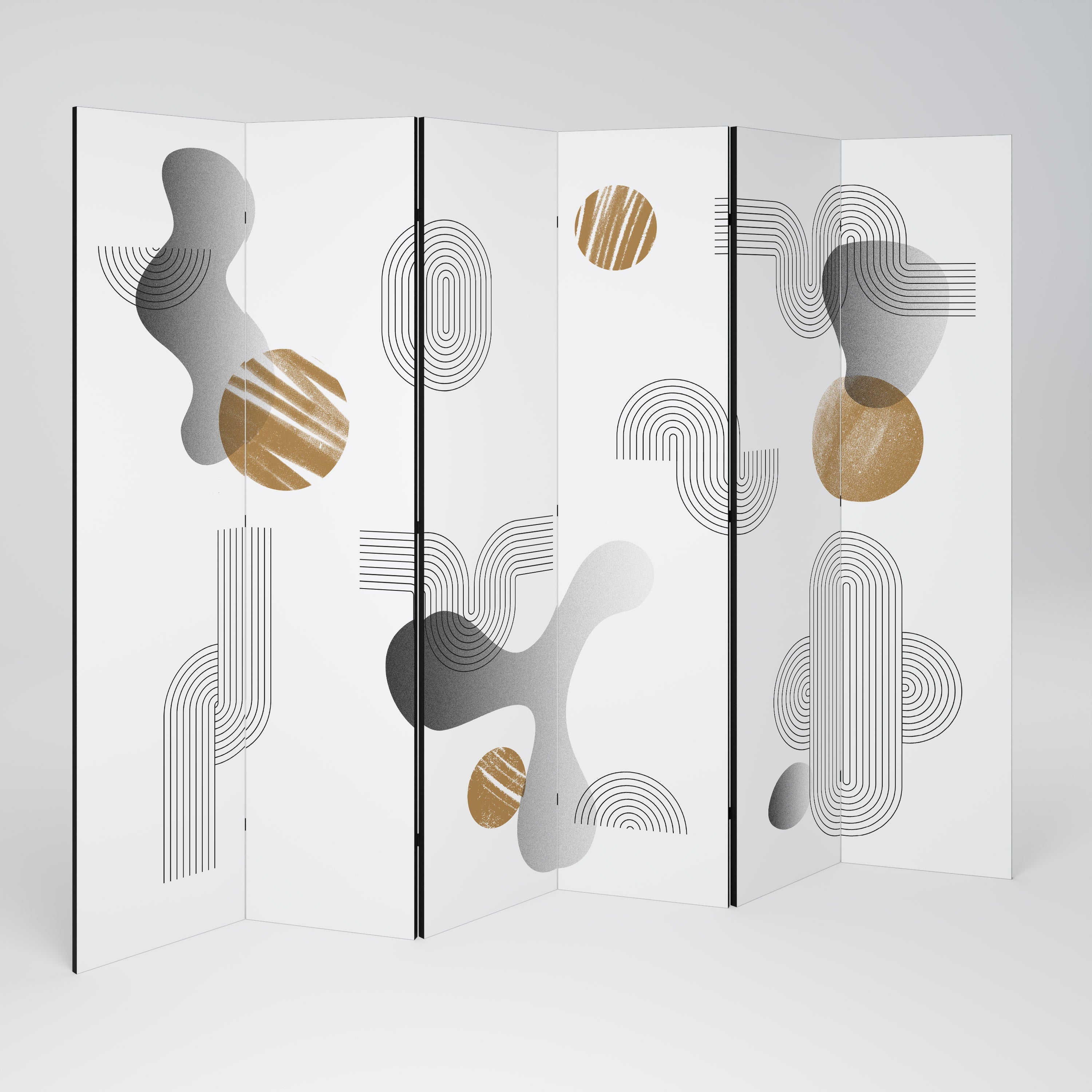 CLEAR CREATIONS Decorative 6-Panel Room Divider