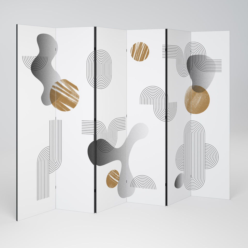 CLEAR CREATIONS Decorative 6-Panel Room Divider