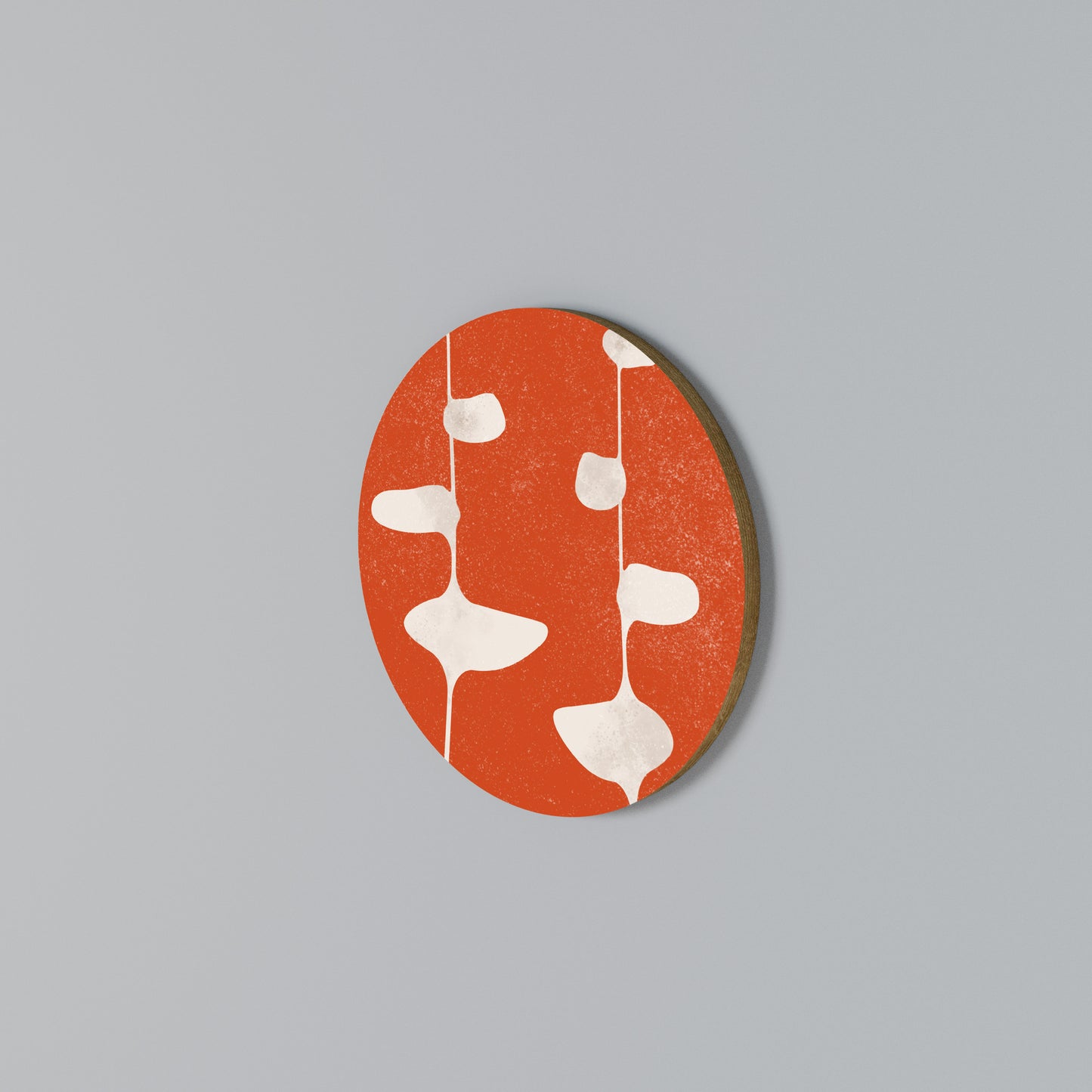 COURAGE MOLD Round Wall Art