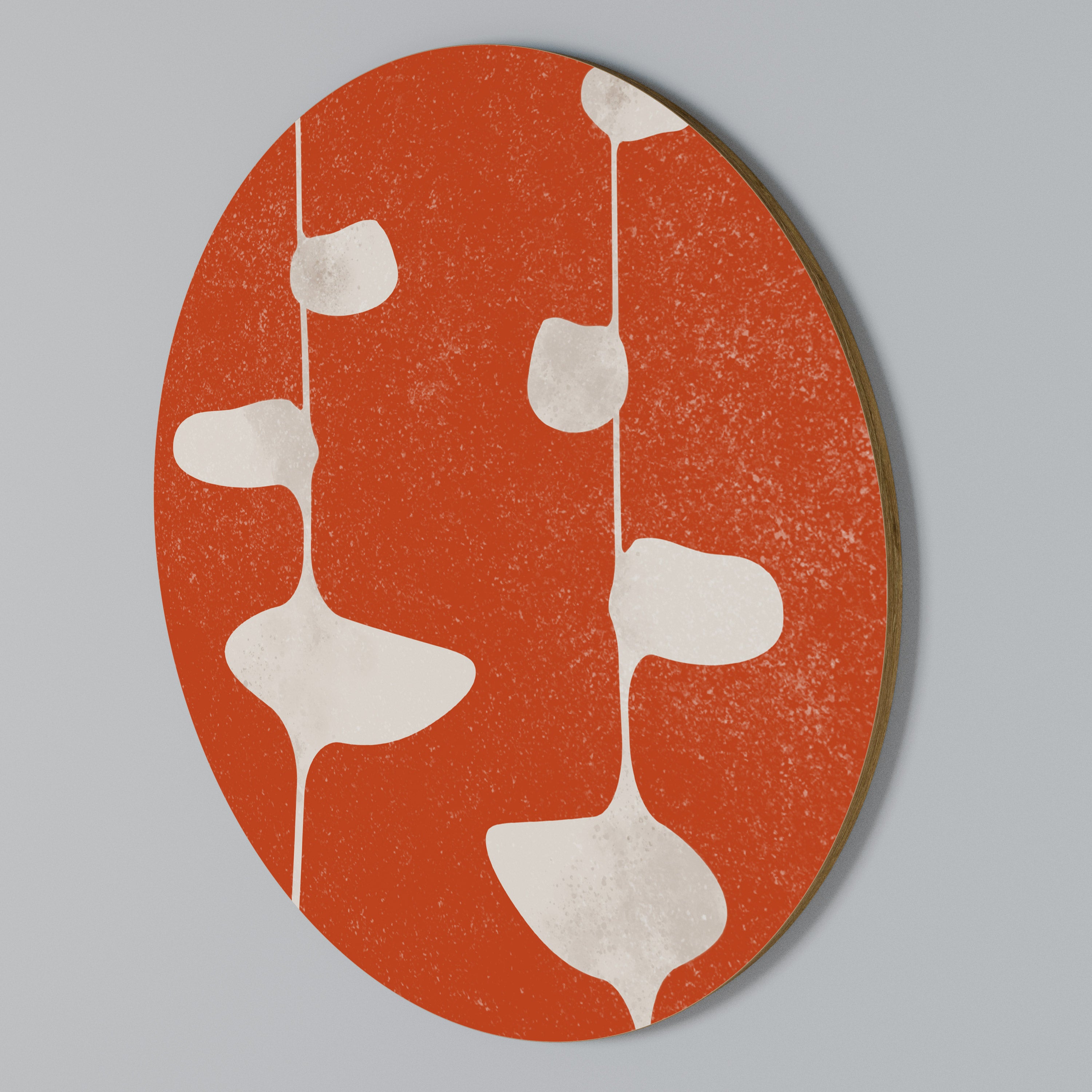 COURAGE MOLD Round Wall Art