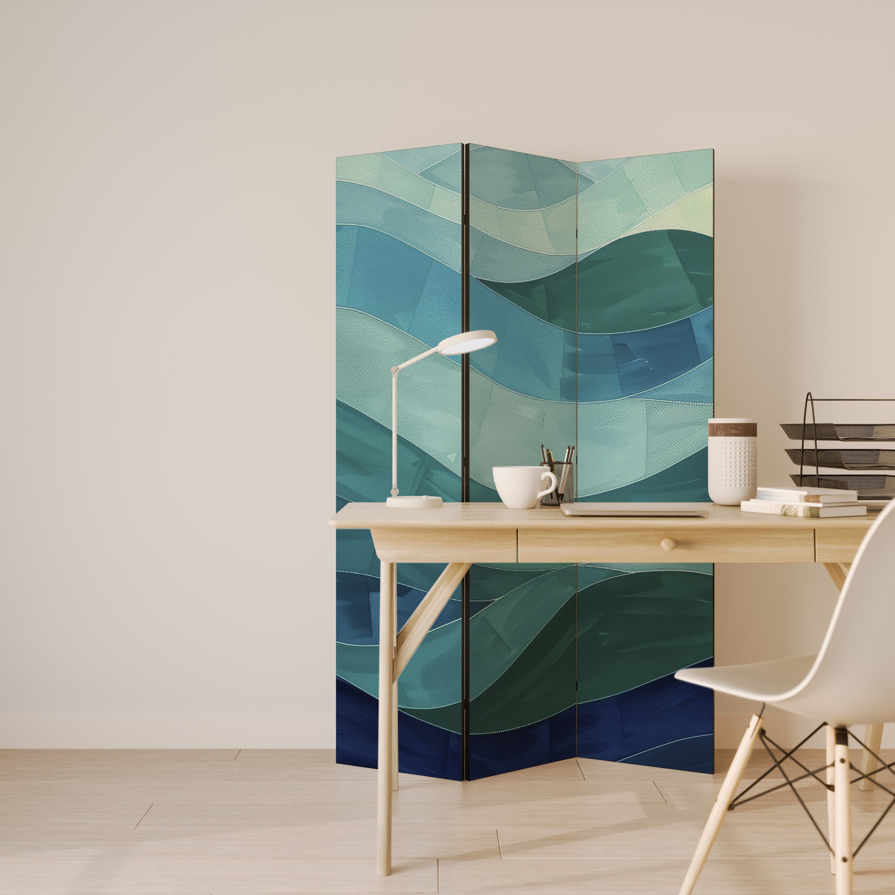 ETERNAL FLOW Decorative 3-Panel Room Divider