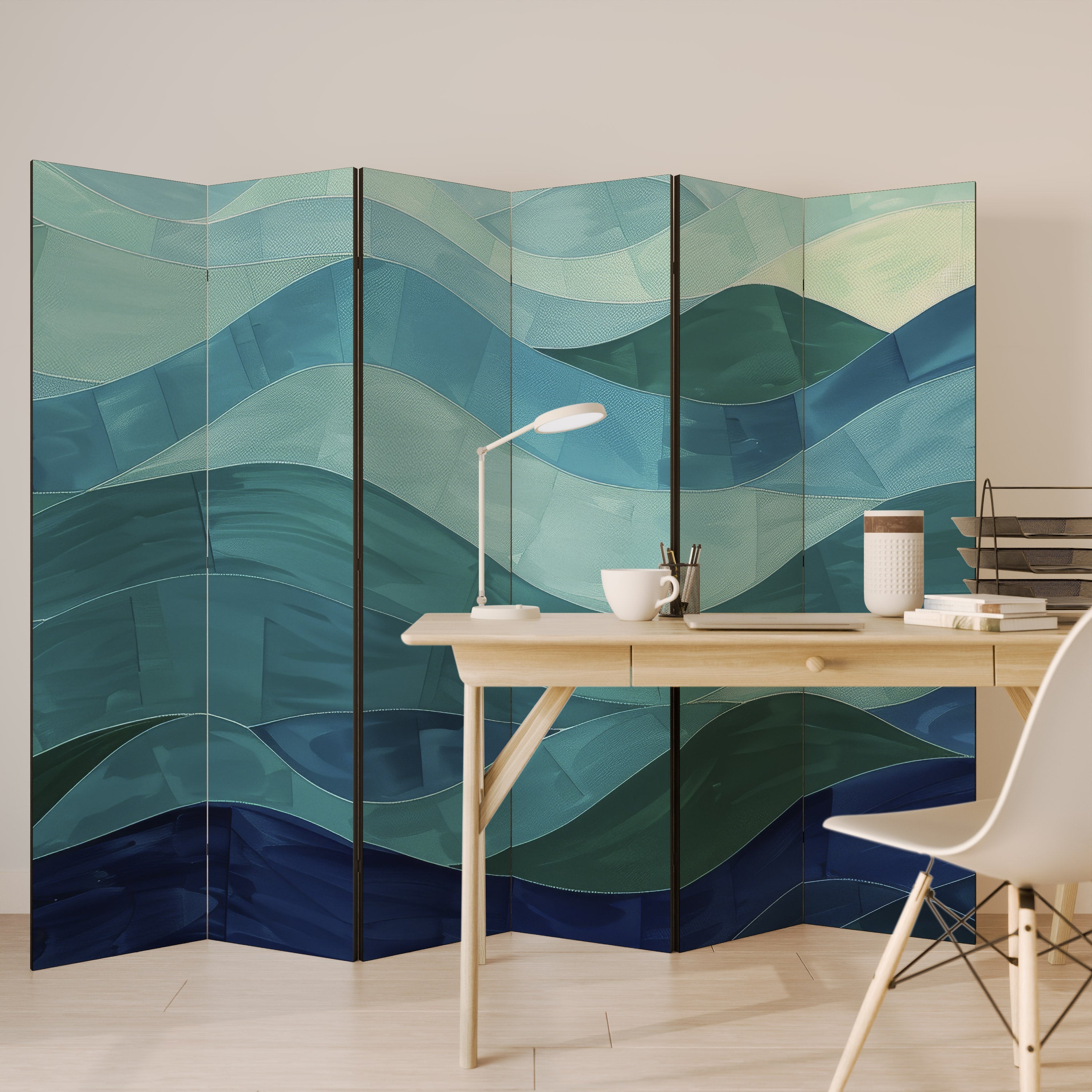 ETERNAL FLOW Decorative 6-Panel Room Divider