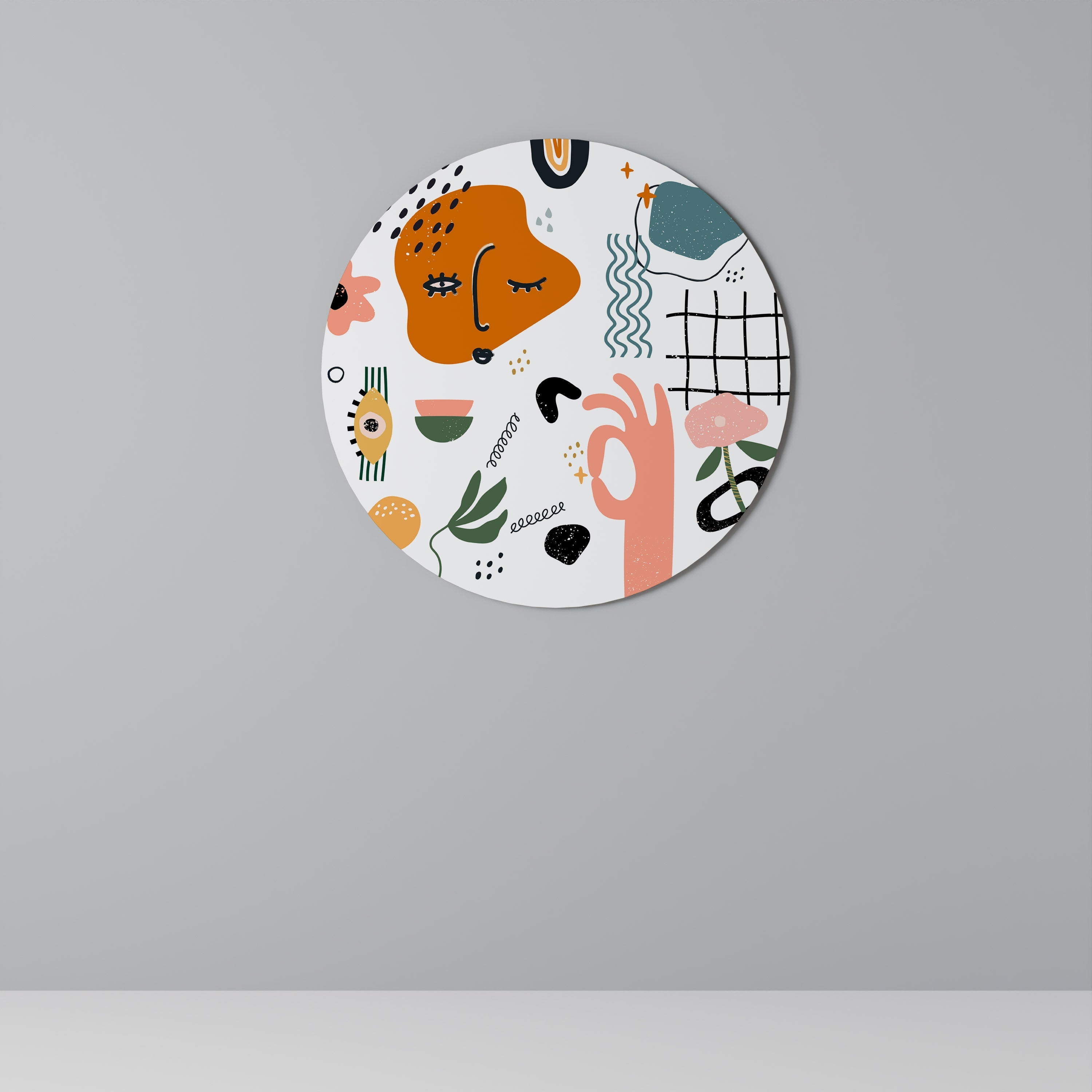 Décoration murale ronde MATISSE WHIMSY