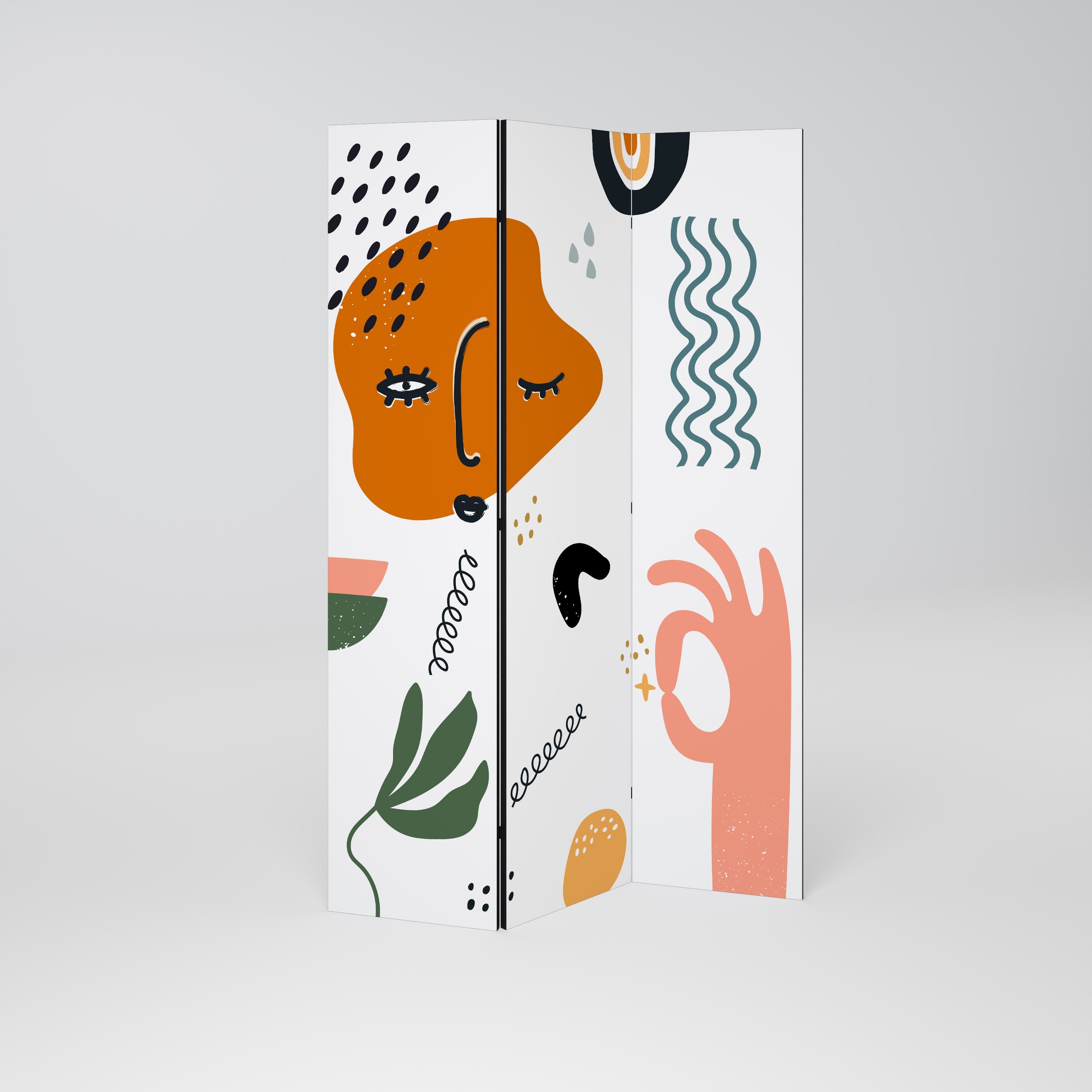 MATISSE WHIMSY Decorative 3-Panel Room Divider